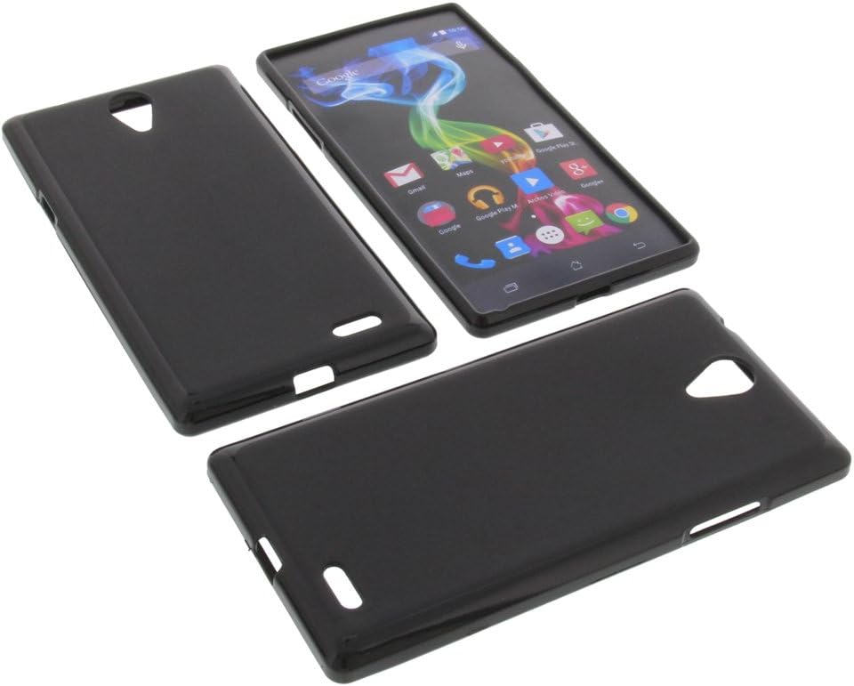foto-kontor Protective case for Archos 55 Platinum Rubber TPU mobile phone cover black