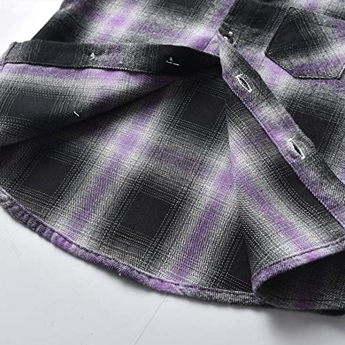 Toddler Boys Long Sleeve Flannel Plaid Shirt Baby Pocketed Button Down Shirts Coats Shacket Cardigan Top Jackets4