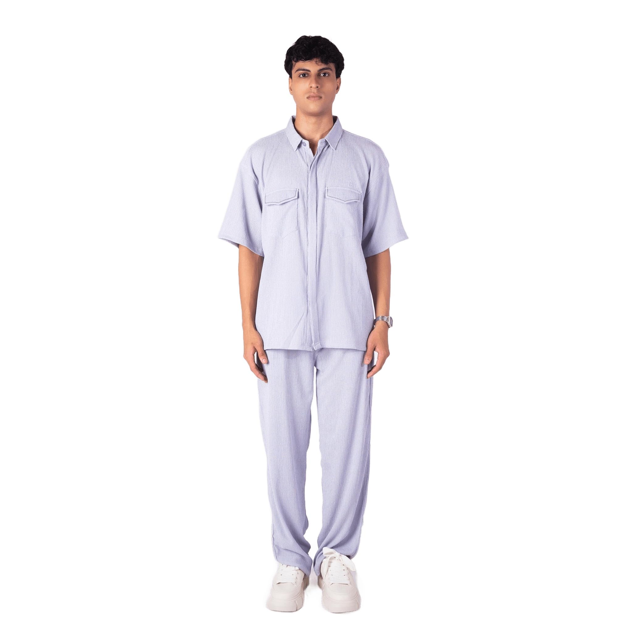 SILVER GREY CRINKLE CO-ORD SET| Comfortable & Stylish Clothing | Soft Fabric | Breathable Fit-image-32