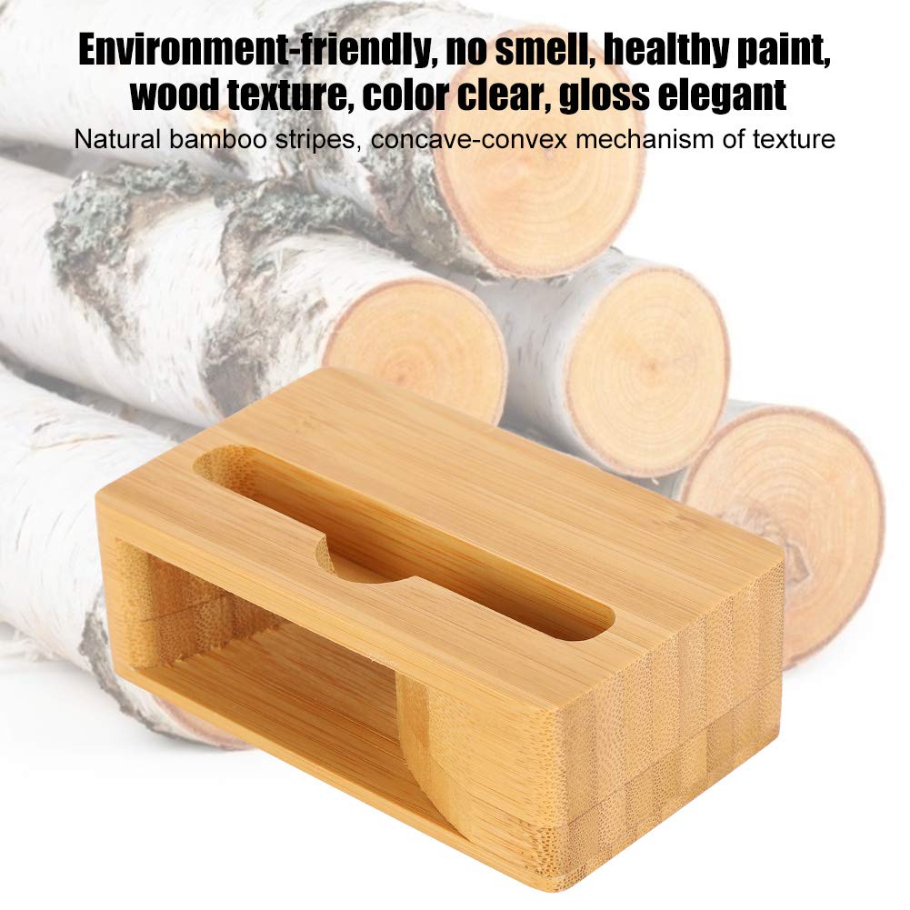 Phone Holder Speaker Amplifier, and Compact Wood Phone Sound Speaker Amplifier Holder Desk Dock Docking Phone Accessory for Home Bedroom Hotel