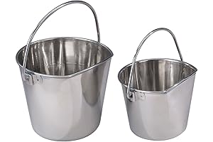 Stainless Steel Pet Pail for Efficient Animal Care