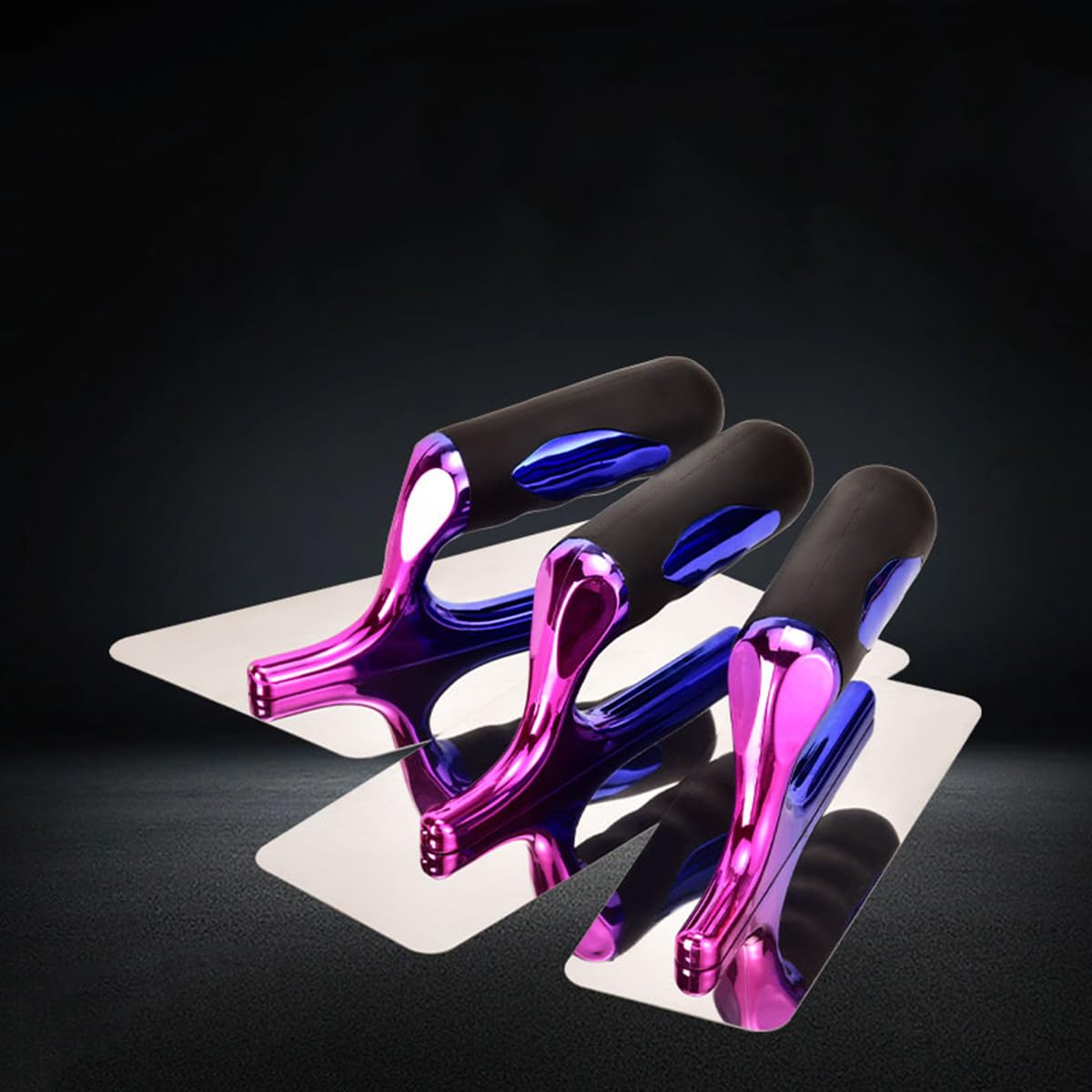 Set di 3 cazzuole in acciaio inox per intonaco veneziano lucido e abbagliante, strumento per pittura artistica, intonaco veneziano, marmorino, modellazione decorativa in microcemento