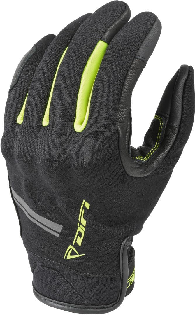 DIFI Matrix Rękawice motocyklowe, czarny/żółty, S