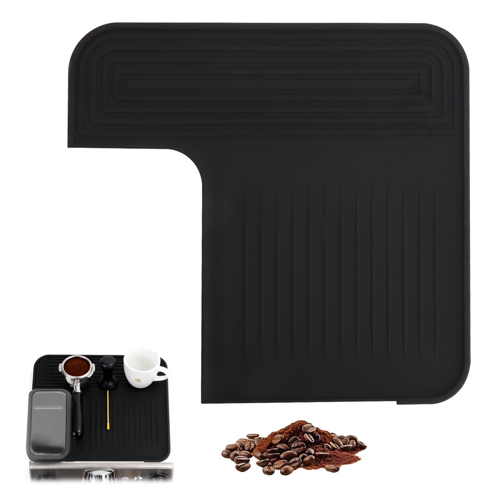 Mata silikonowa do ekspresu do kawy Ninja, antypoślizgowa mata do ekspresu do kawy Ninja Luxe Café Premier ES601EU/ES701EU, odporna na zarysowania, wodoszczelna, odporna na wysokie temperatury