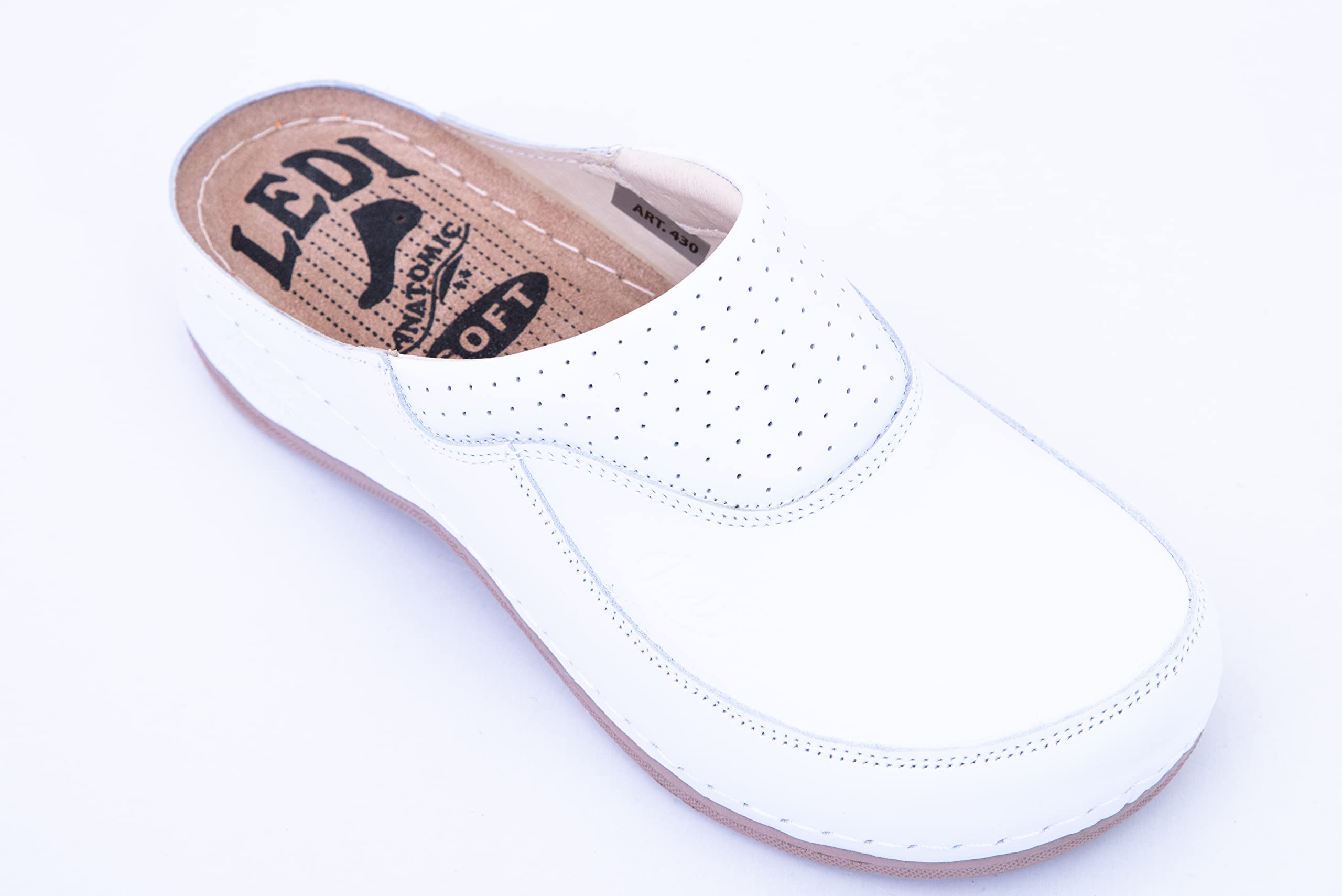 Ledi 430 Anatomic Zuecos Mules Zapatillas Zapatos de Cuero, Mujer