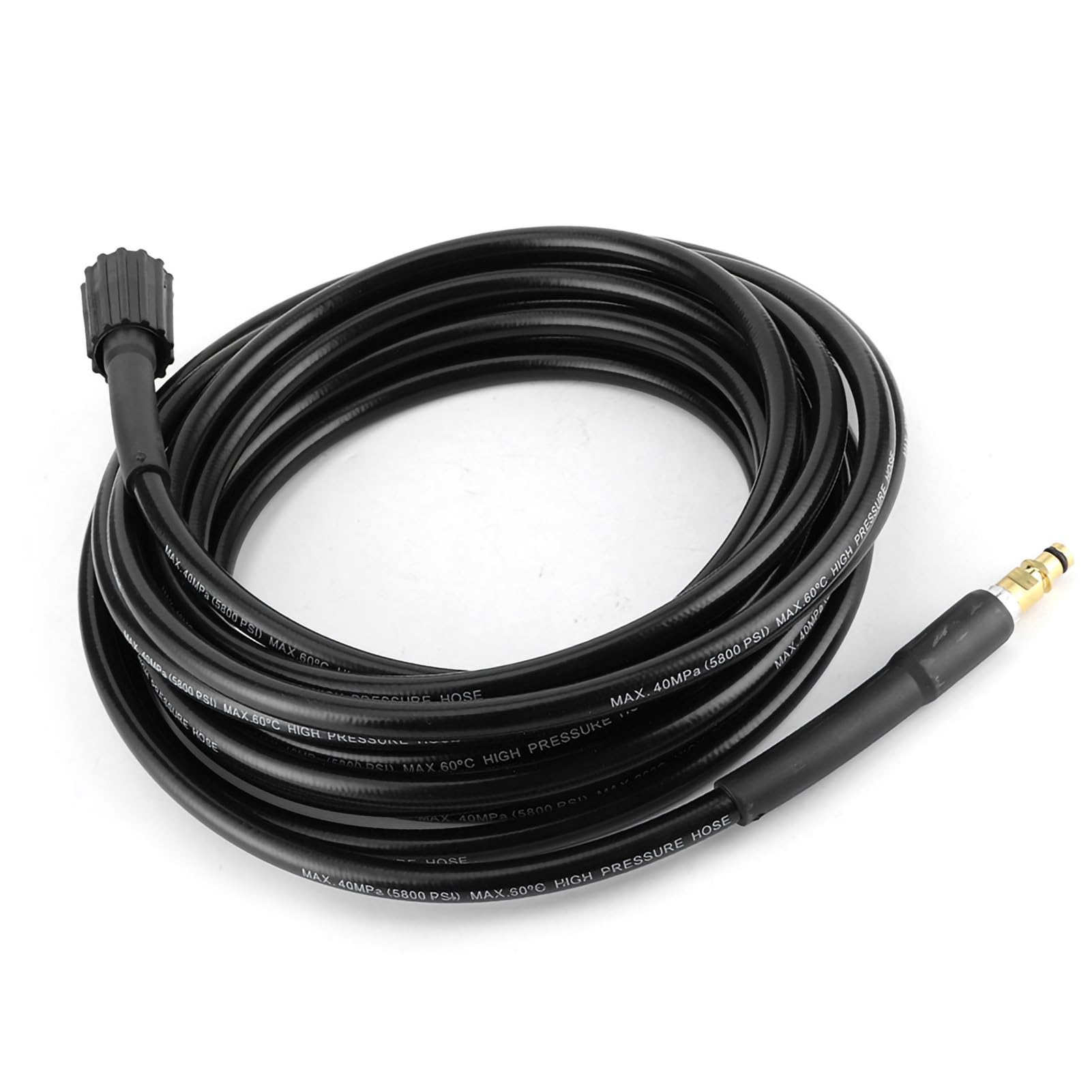 Yctze Tubo per Idropulitrice Ad Alta Pressione, 6m/8m/10m/15m Opzioni, | Materiale in gomma durevole, resistente all\'abrasione, adatto per K2, uso in acqua fredda, 5800 PSI max