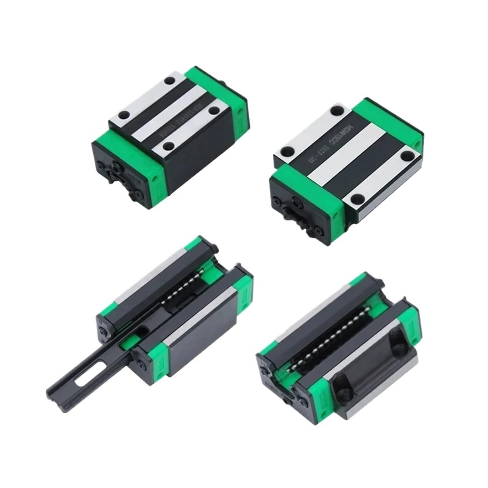 Glissière linéaire carrée HGR20 avec patins HGW20CC pour guidage haute rigidité