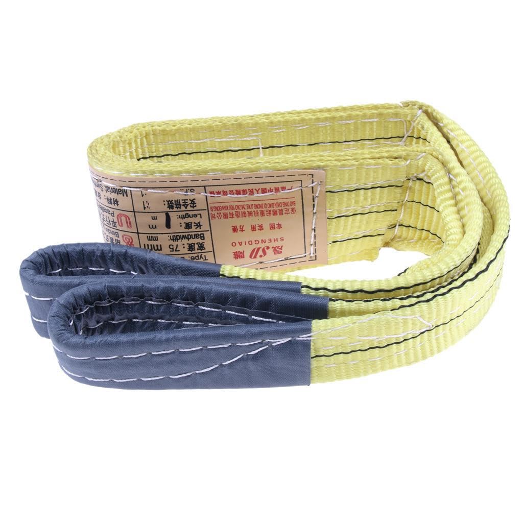 Polyester Web Sling with 3 Ton Rating Designed for Versatile Lifting Methods Including Choker and Basket Hitches Heavy Duty Flat Eye Sling 3 Ton Lifting
