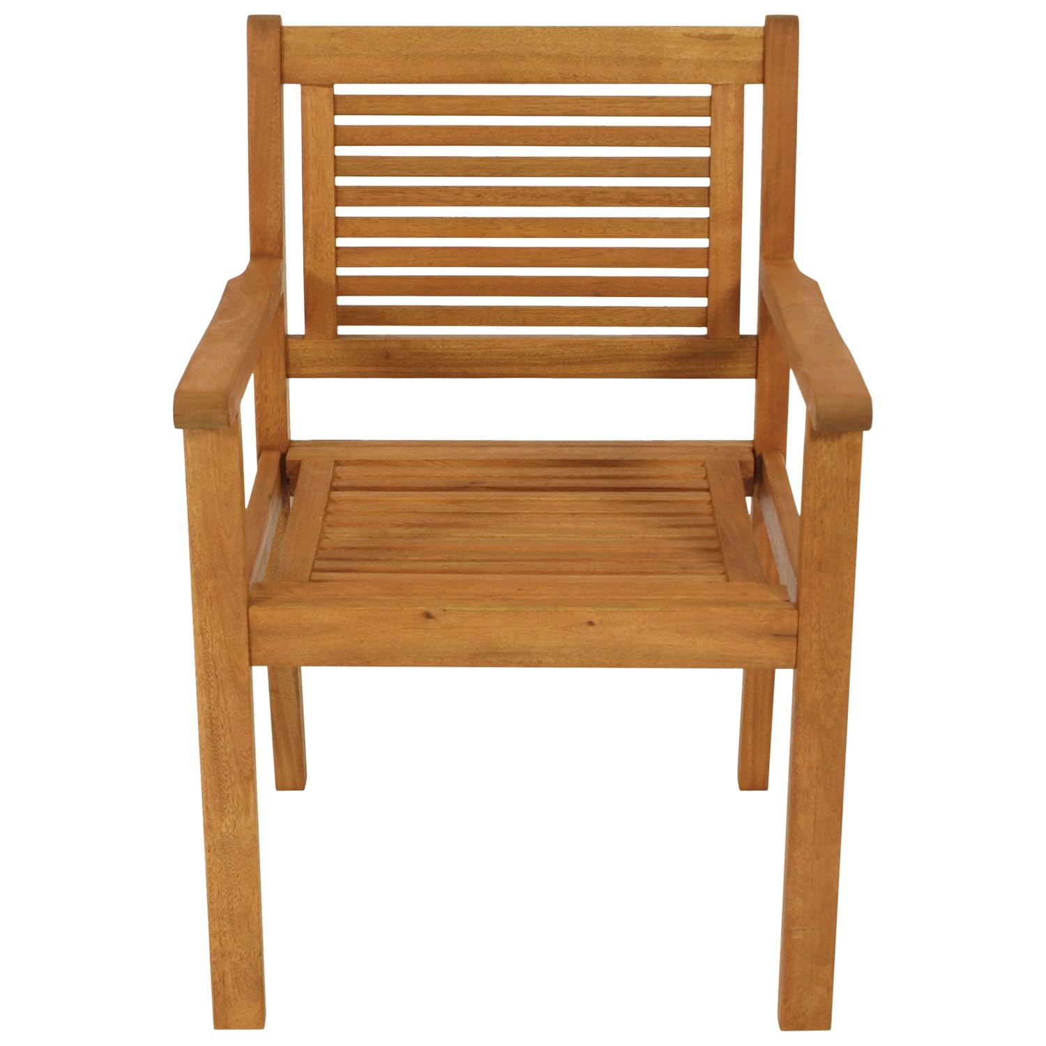 DEGAMO Gartensessel Gartenstuhl CORUNA, Eukalyptusholz braun geölt, Outdoor