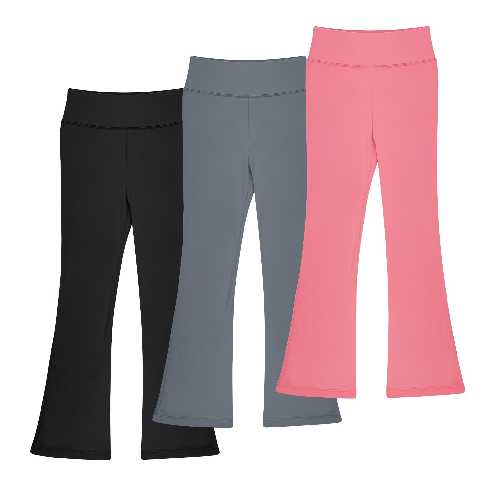 BIG ELEPHANT Polainas Acampanadas para niñas, Pantalones de Yoga Bootcut para niños, Medias Campanas para Entrenamiento de Baile