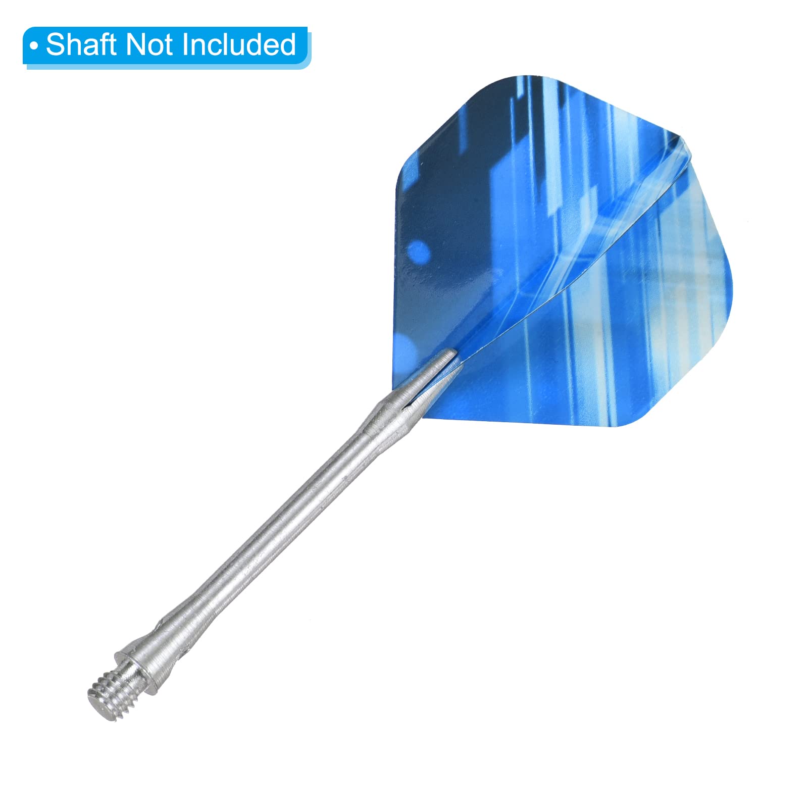 PATIKIL Dart Flights, 12 Pack PET Standard Darts Accessories Replacement Parts for Soft Tip Steel Tip Thick Stripe Style, Black, Blue - Image 4
