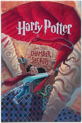 Open Road Brands Harry Potter and The Chamber of Secrets - Lienzo decorativo para pared, diseño vintage de Harry Potter