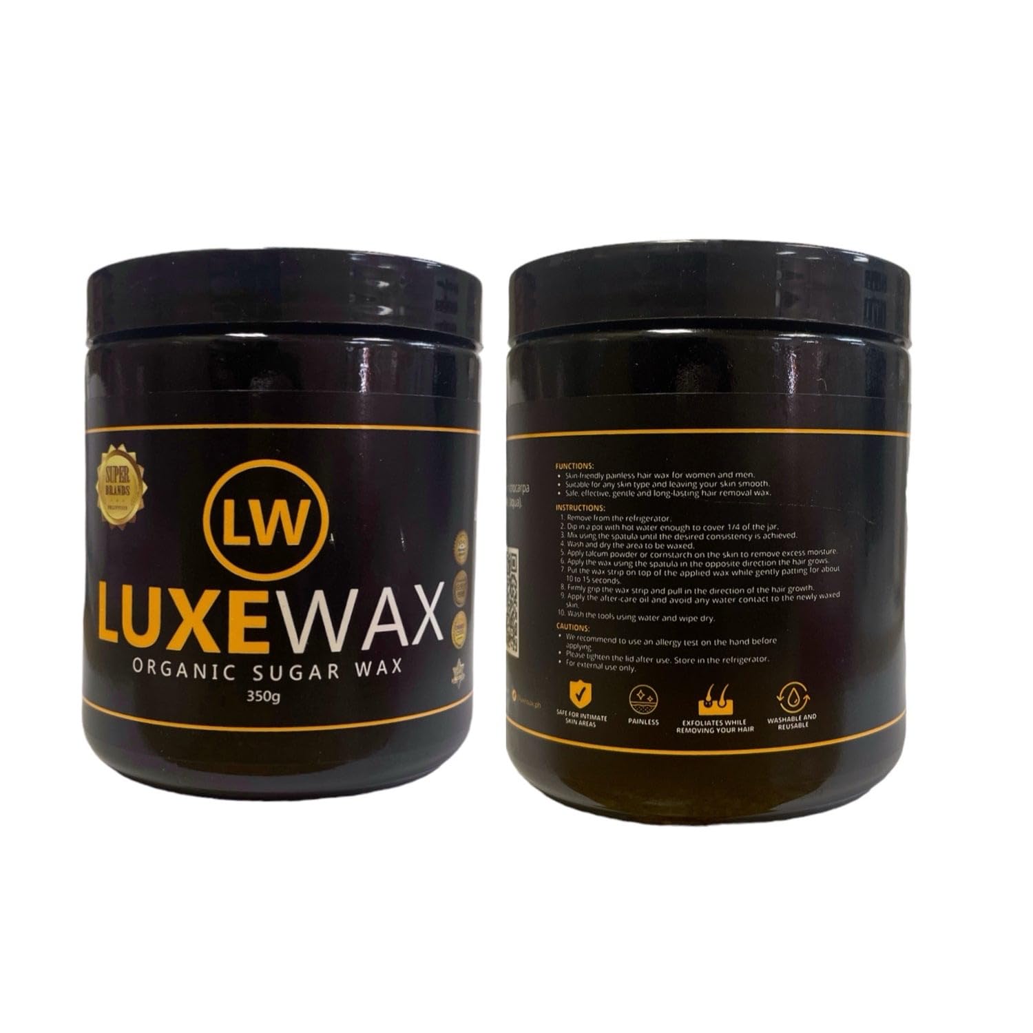 Generic Luxe Wax Organic Sugar Wax, 350g, 12.3 Ounce (Pack of 1)