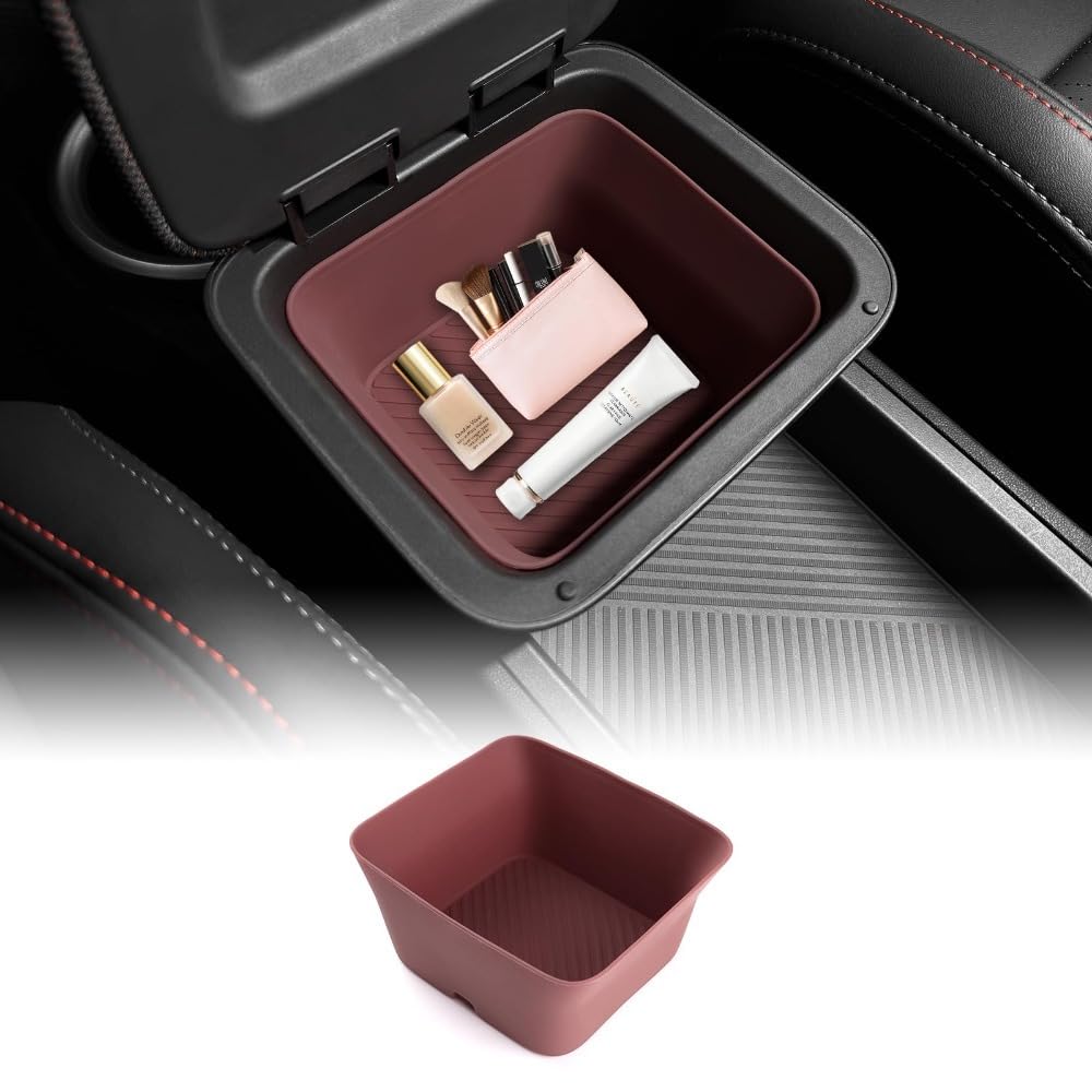 Mauxpiao B For 2024-2025 Mini Countryman U25 Central Control Storage Ox Silicone Pad, Anti-Slip Organizer, Interior Car Accessory Fds/B/A