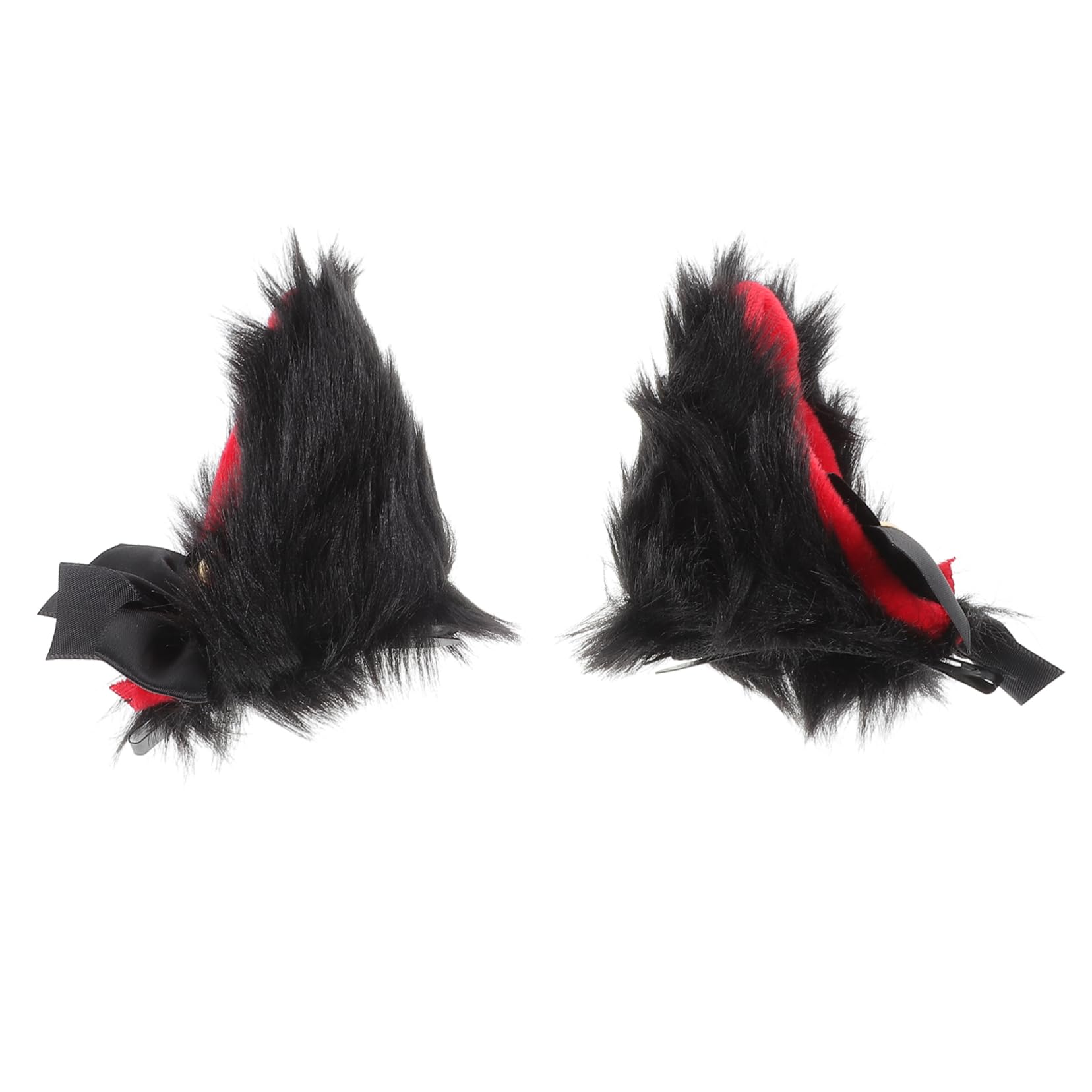 PACKOVE Cat Ear Hair Clips Plush Animal Ears Hairpin Lightweight Comfortable Clips for Cosplay Parties and Everyday Wear