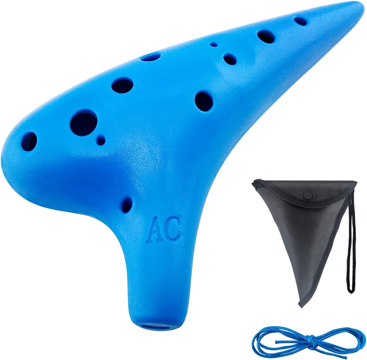 12 Holes Ocarina Alto C Smoked Straw,Plastic Ocarina Alto C,12 Hole