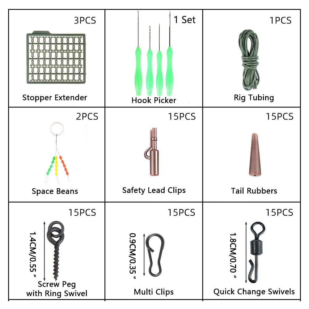 160pcs Kit D’Accessoires Pour Pêche, Boîte De Pêche Avec Hameçons