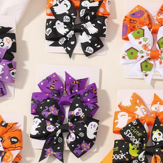 Pinzas para cabello Halloween 3 piezas miniatura 5