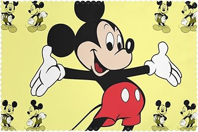 Amazon 壁紙3のくまのプーさんの友達 ランチョンマット 家庭レストラン用 食卓飾り お手入れ簡単 滑り止め 断熱 おしゃれ かわいい プレース マット 6枚セット ランチョンマット オンライン通販