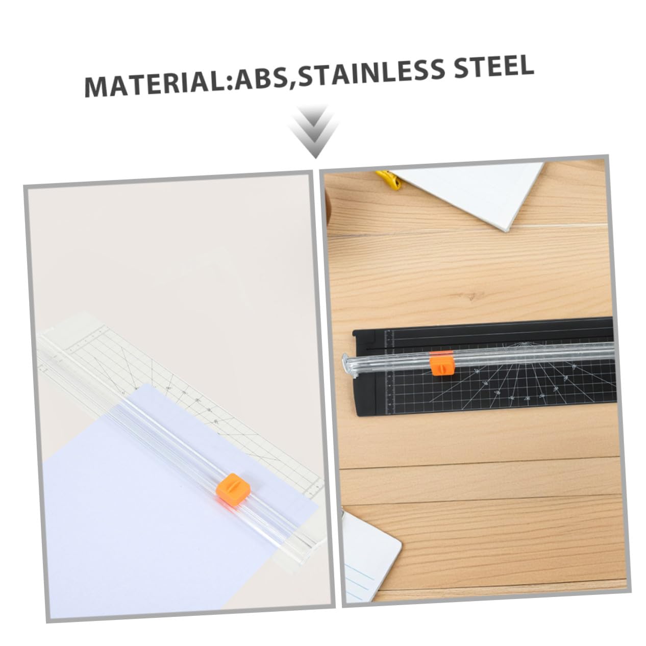 SHINEOFI 2 Pezzi Taglierina Carta Portatile Mini Carta per Scrapbooking Foto e Progetti Creativi e Facile Usare per Adulti Design con Lama Protetta
