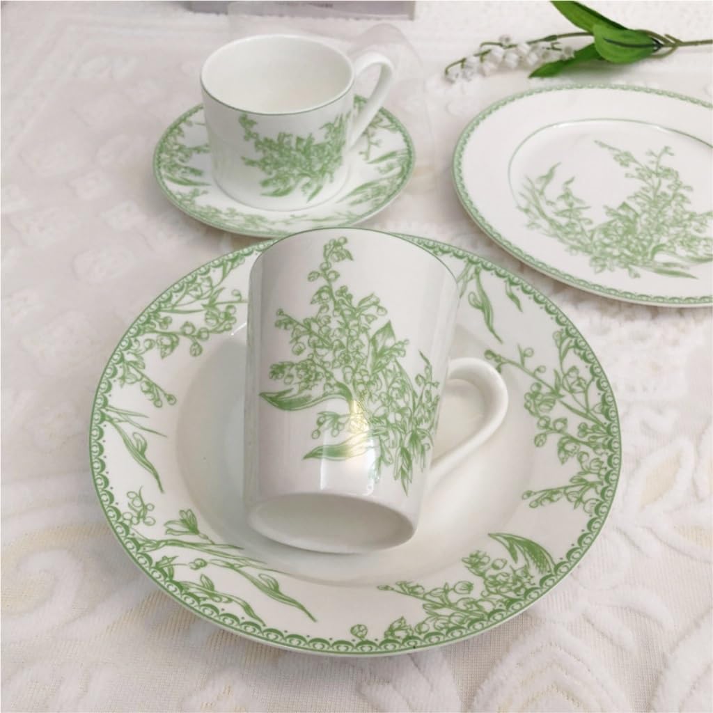 Zestaw do herbaty, Ceramiczny zestaw filiżanek i spodków do kawy Podwieczorek Herbata mleczna Biuro Zapachowa herbata Kubek