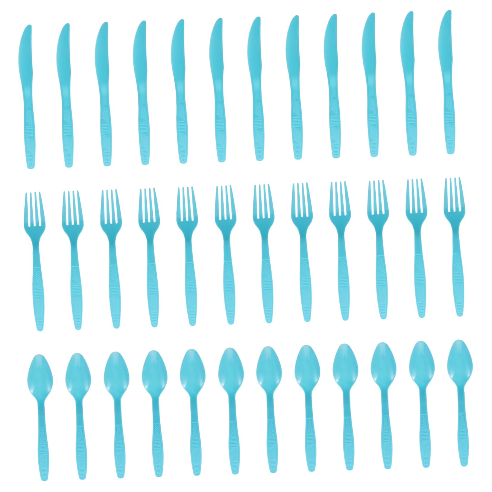 GOOHOCHY Disposable Tableware Set 16pc Cake Party Cutlery Plastic Forks Spoons for Wedding