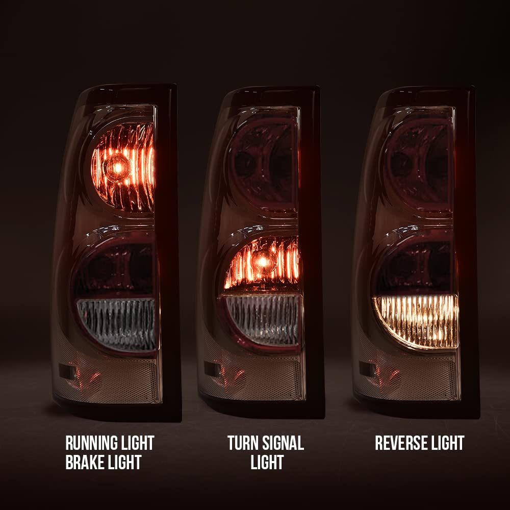 Clear Tail Lights w/ Wiring Harness For 2003-2006 Chevy Silverado 2800174 image 7