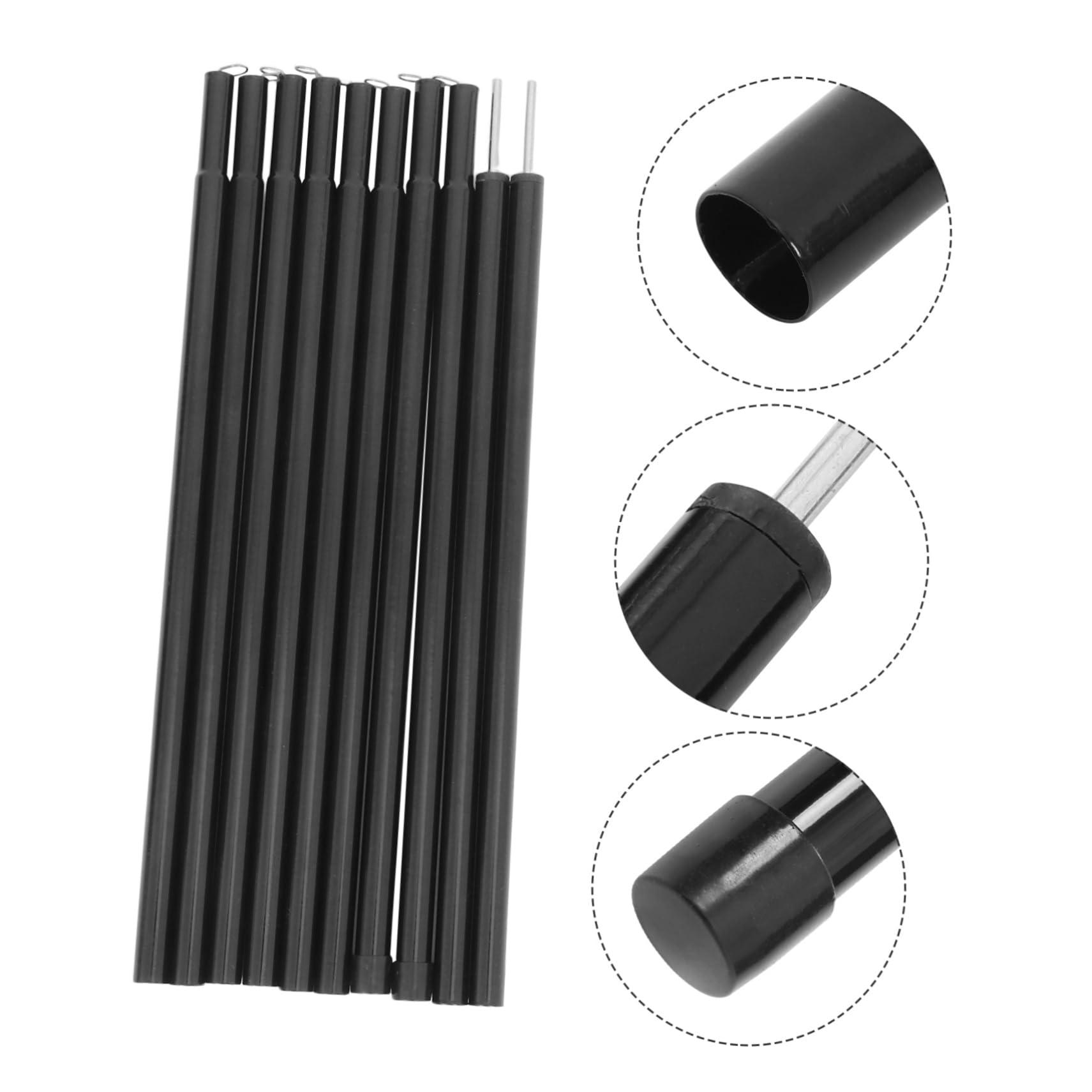Mikinona 1 Ensemble Poteaux de Soutien pour Tente avec de Rangement de Poteaux Robustes Mètres Accessoires pour Camping et Auvent Installation Facile et Design Durable pour Utilisation