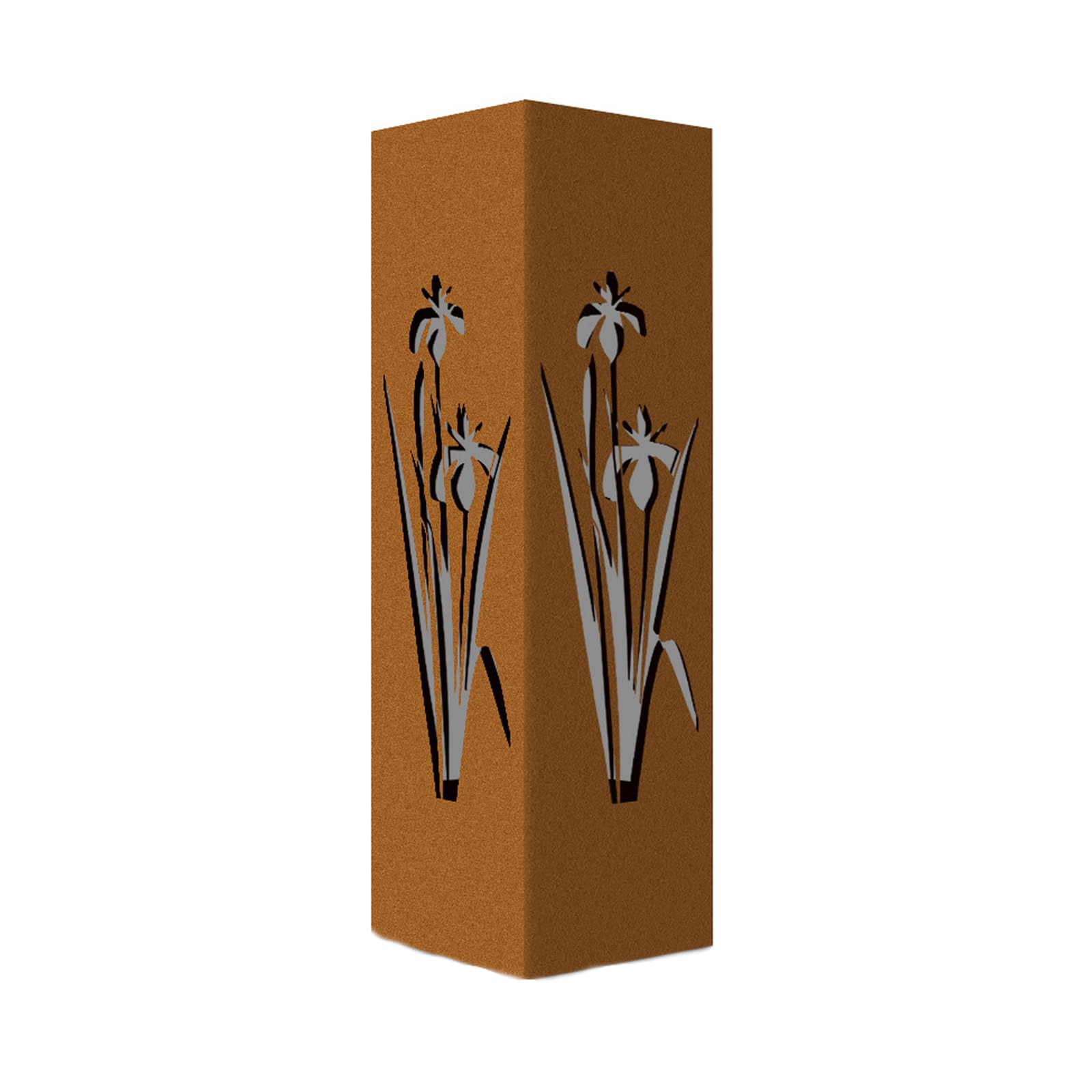 Msioytog Rusty Iron Garden Column Decoration Furniture Artistic Hollows Sculpture for Outdoor Yard and Patios Mushroom Garden Column for Courtyards Decoration with Weather