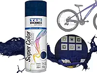 Tinta aerossol Super Color Tekbond azul escuro uso geral 350 ml/250g