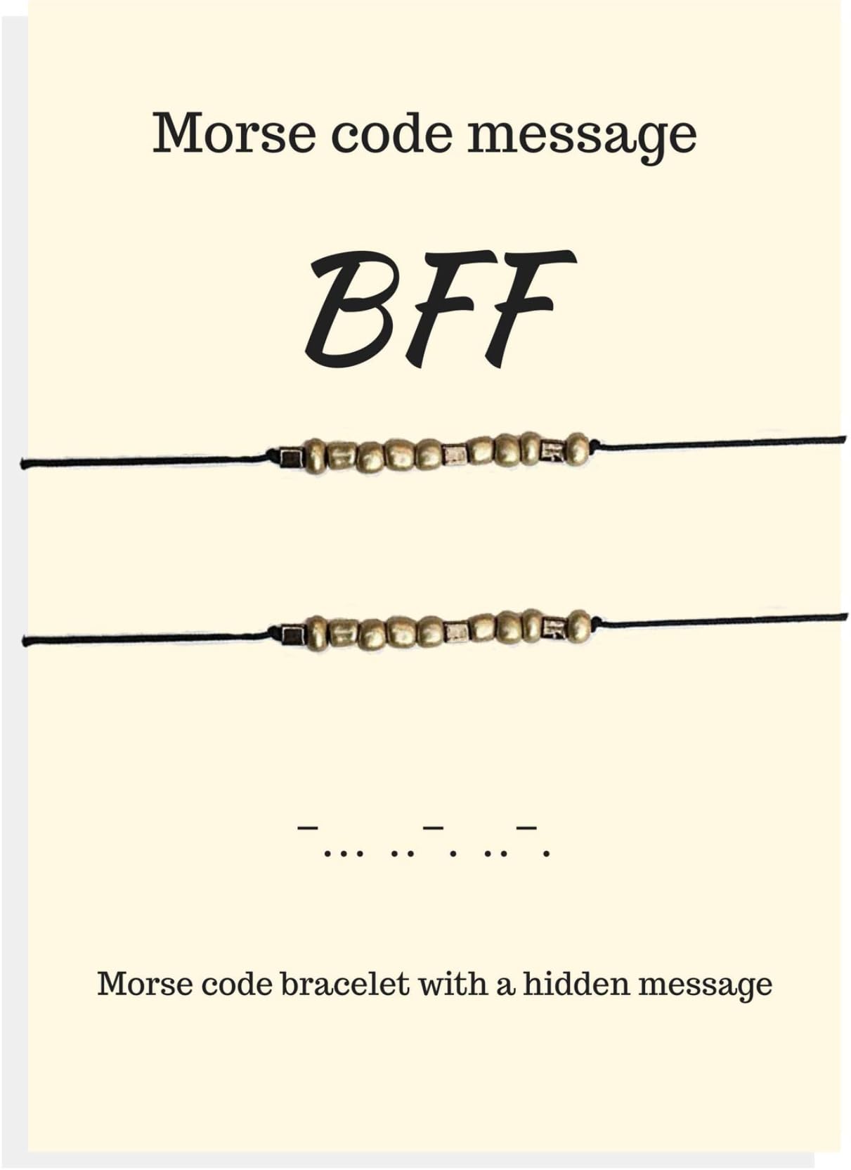 Carrie CloverBFF morse code morsecode bracelet set of 2, Birthday gift for best friend, Bff bracelet, Best friend forever, Friendship bracelet, Friendship gift, Best friend bracelet