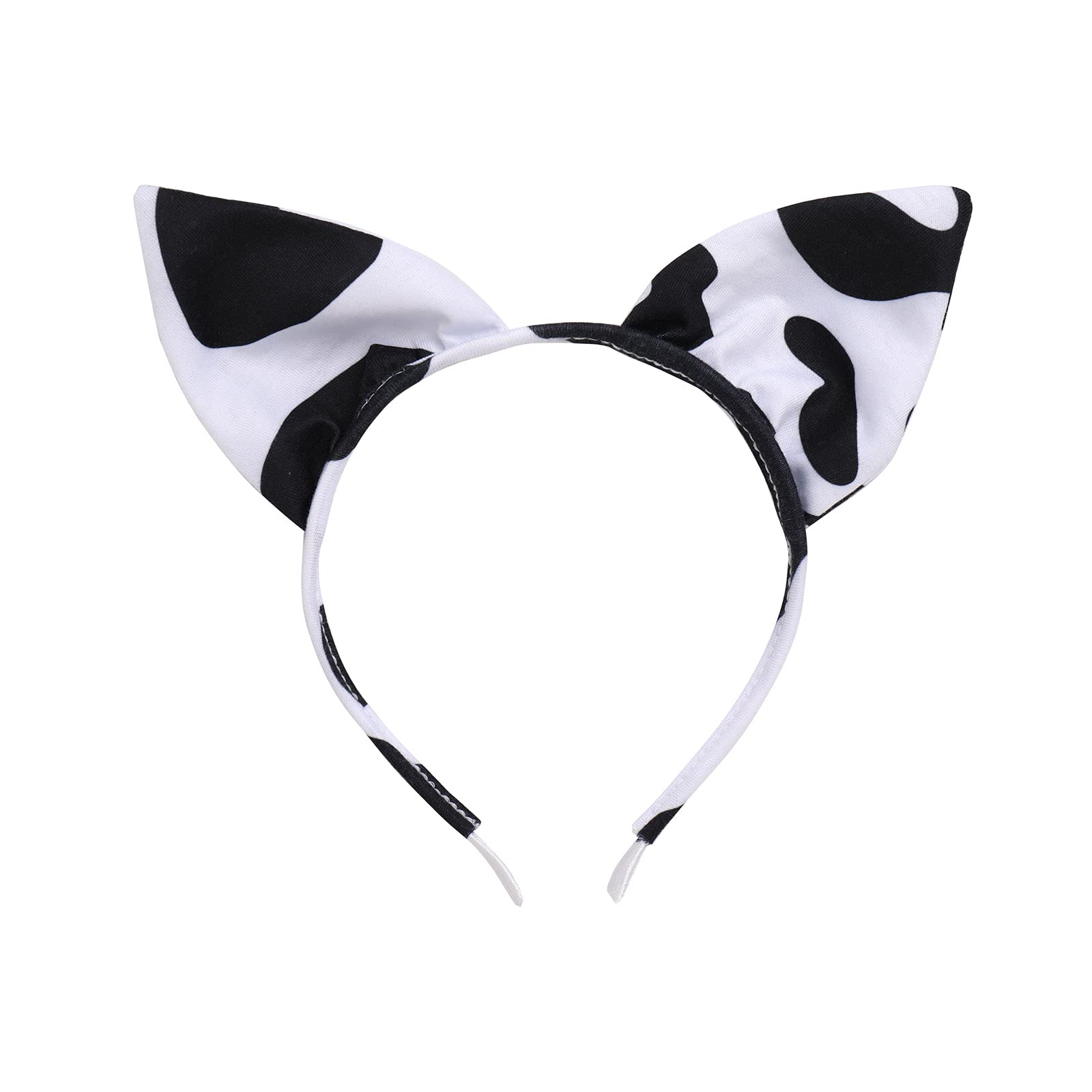 FYMNSI Women Sexy Milk Cow Lingerie Set Anime Maid Cosplay Costume Mini Bikini Bra Bodysuit with Bell Choker Stockings Outfit: One Size White Cow Micro Bikini