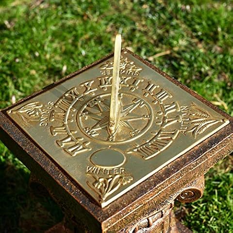 Black Country Metal Works Polished Brass Sundial Cover