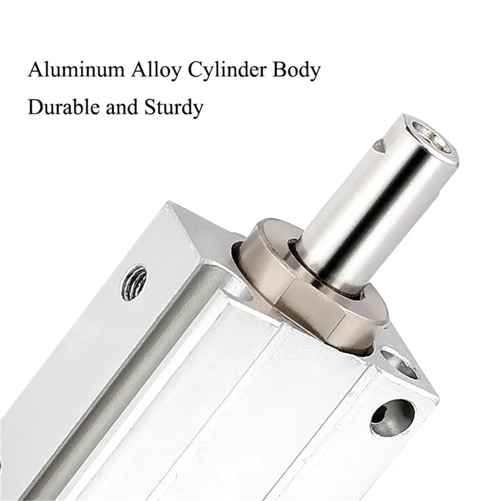 CUJB/CDUJB6/8/10 Kleiner pneumatischer Zylinder mit freier Installation, Bohrung 6 mm, 8 mm, 10 mm Hub 8/10/15 mm, 1 Stück(CUJB10 (nonmagnetic),10mm Stroke)