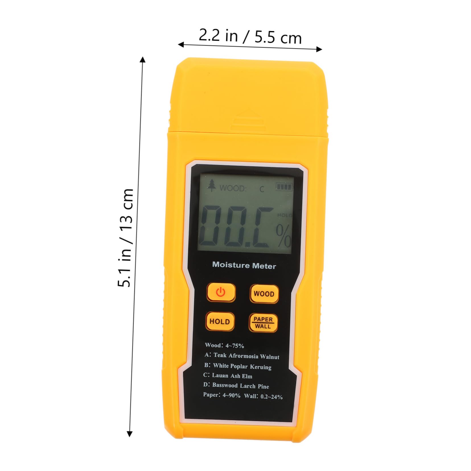 LALAFINA Digital Moisture Meter Wood Moisture Reader Lcd Display Dampness Tester for Wood