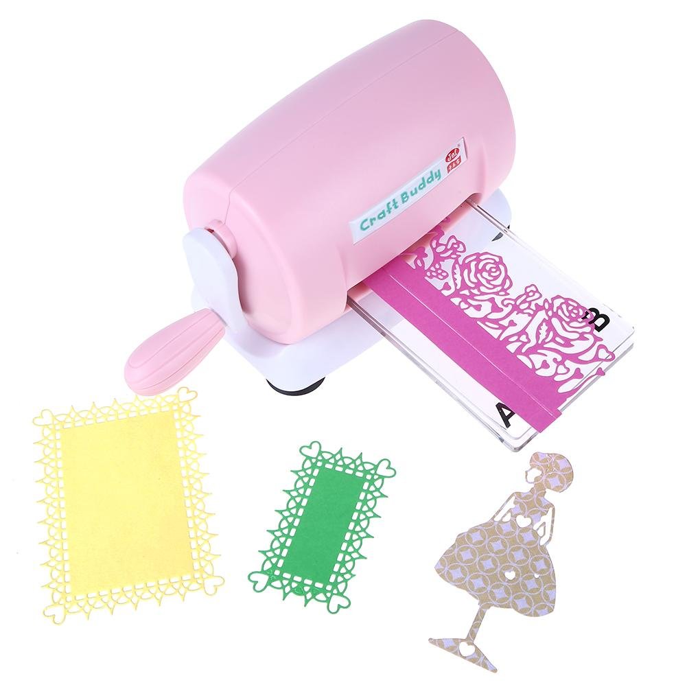 WANGQI Mini machine de découpe et de gaufrage - En plastique - Pour la fabrication de cartes et le scrapbooking