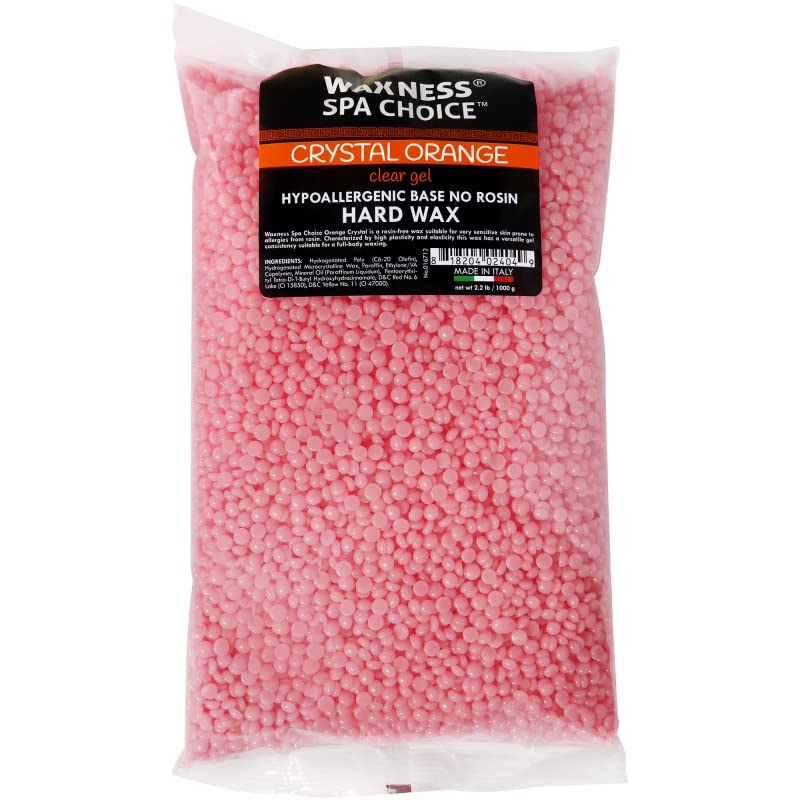 Miniatura 2 de Waxness Spa Choice - Cuentas de cera dura de color morado y naranja Demi Creamy sin colofonia, 2.2 libras  2.2 lbs a granel, paquete de 12