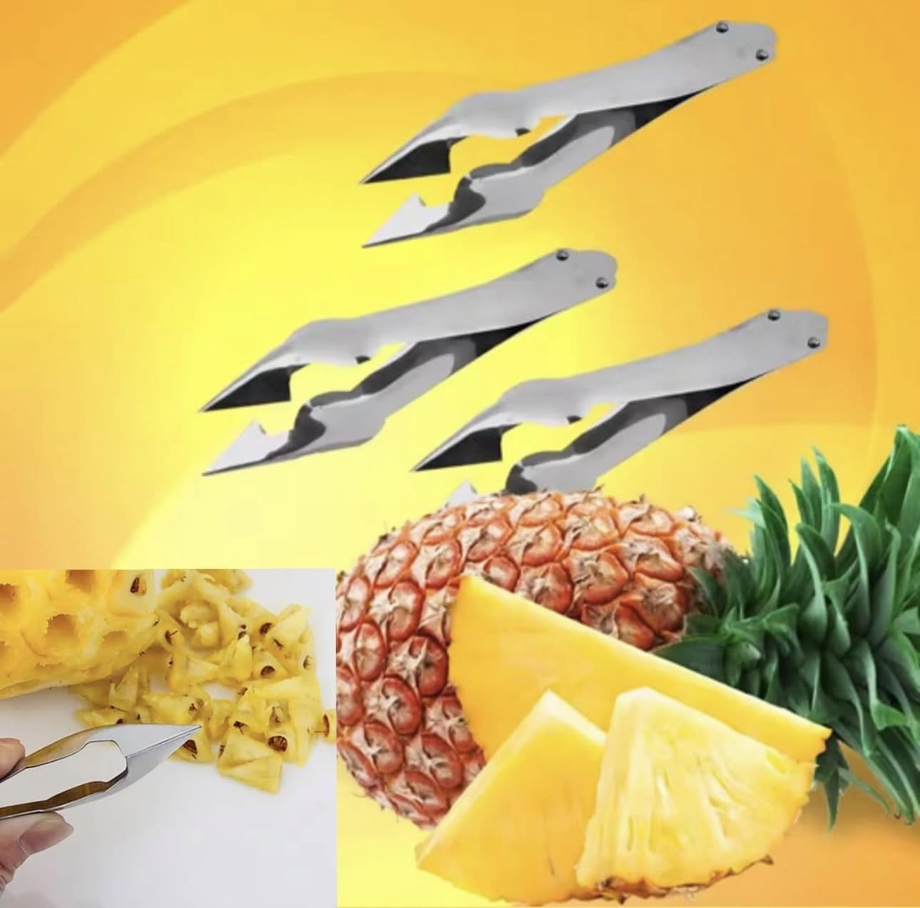 Cortador de manzana + cortador de piña + cortador de peras
