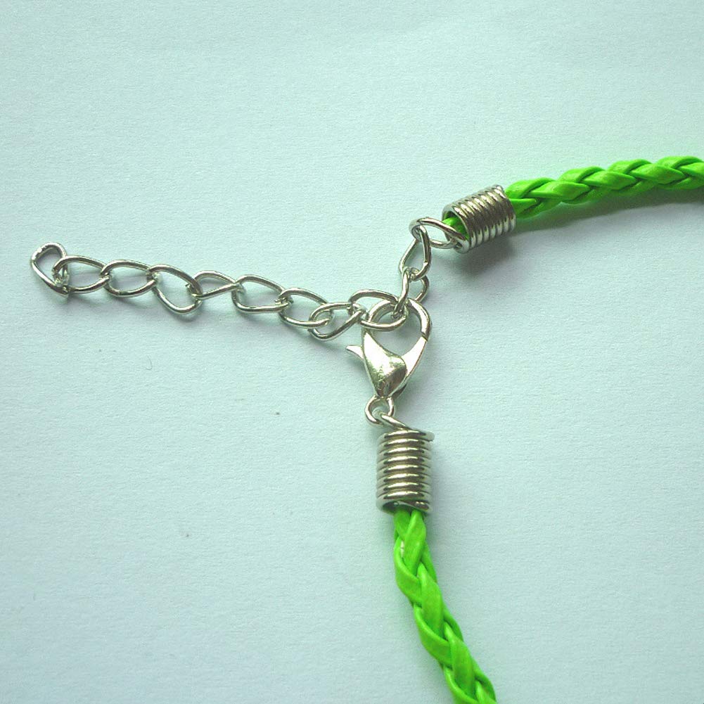 20PCS Bracelet Cord Kit With Clasps – Leather String Blank Chains For DIY Jewelry Making!