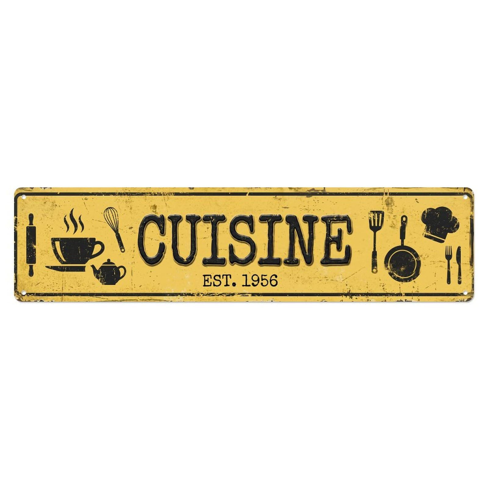 Kitchen Typewriter Coffee Vintage Culinary Space Vintage Metal Tin Sign Wall Decor for Cafe, Club, Garden Metal Poster 4x16Inch