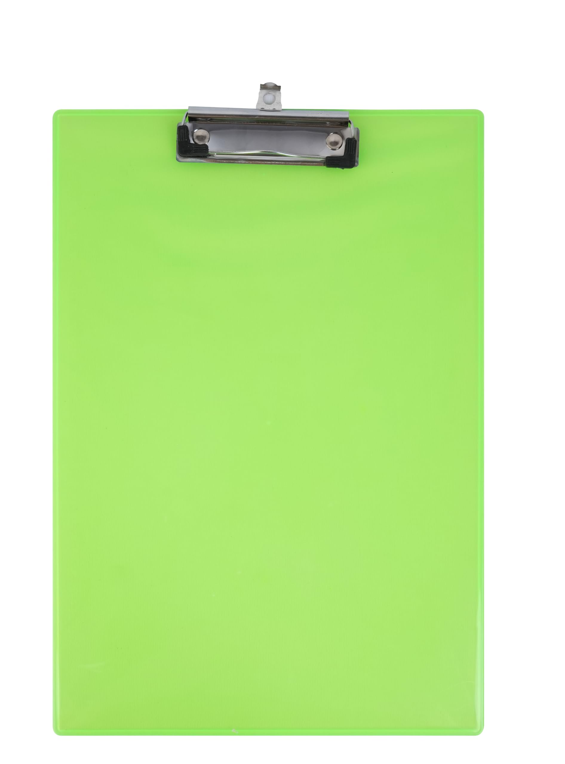 Bambalio Tavoletta portablocco in plastica, 35,5 x 24,7 cm, per disegno/scrittura/portablocco con clip, robusta, leggera per ufficio, scuola, università (verde scuro)