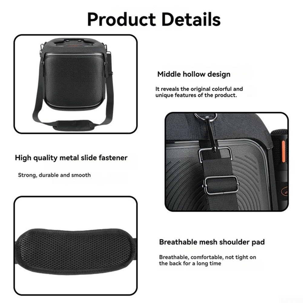 Funda rígida de transporte para JBL para PartyBox Encore2, funda de viaje de EVA a prueba de golpes con correa acolchada para el hombro para protección