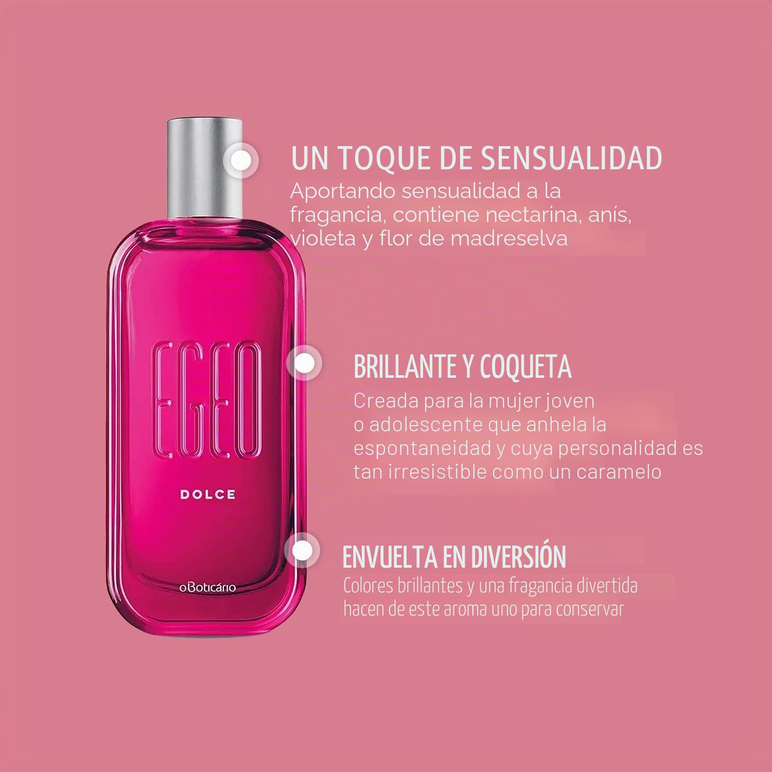 O Boticário | Egeo Dolce | Set Regalo Mujer | Perfume EDT + Mousse Corporal