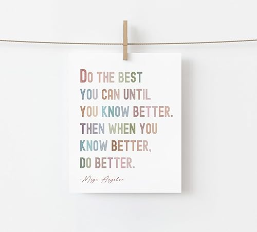 Miniatura 3 de Motivational Wall Decor - Kids Affirmations Quote - Office Wall Art - Encouragement Gift - Inspirational Poster for School Classroom Bedroom