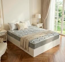 ROYAL SLEEP - Rest Pack Assembly and Removal, Used Included | Ceramic Memory Foam Mattress 20 cm | 120 x 190 | Large Capacity Wooden Folding Storage Bed | White