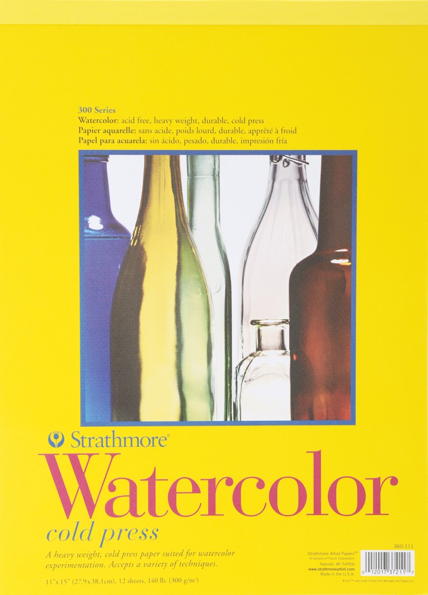 Strathmore Watercolor Paper Pad 11x15-12 Sheets