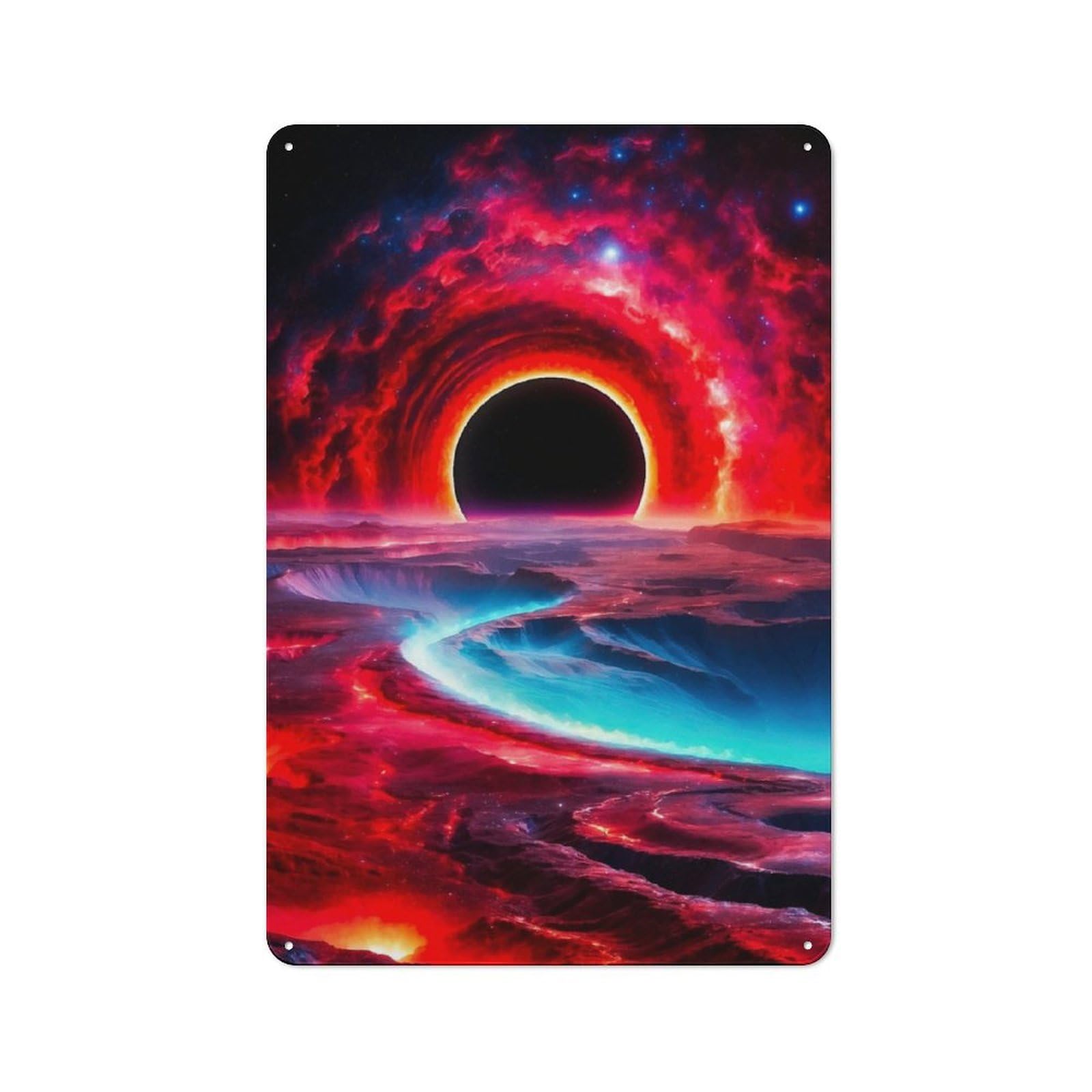 Junmoney Hell Retro Tin Wall Plaque 30X20cm For Studio Or Craft Room, Winter Wall Decor For Creative-Space Collectors