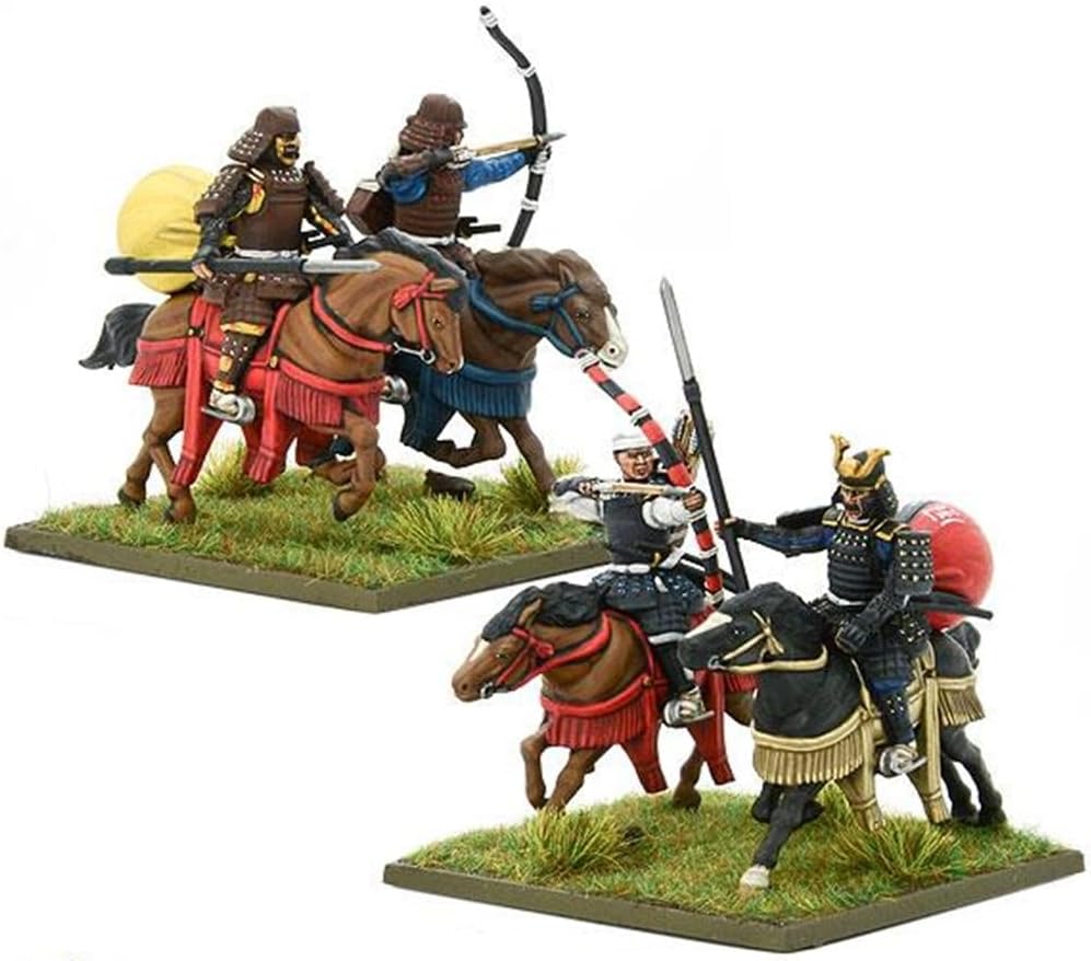 Warlord Games Samurai Horsemen - 28mm Scale Plastic Miniatures for Pike & Shotte Highly Detailed Miniatures for Table-top Wargaming