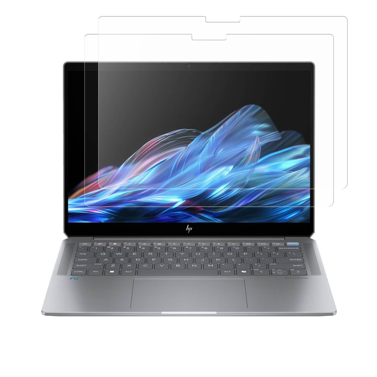2 Pack Screen Protector HP OmniBook Ultra Flip 2-in-1 14" (14-fh0000) Touchscreen Laptop 2025-2024, High Definition Anti Fingerprint Anti-Scratch Clear Shield