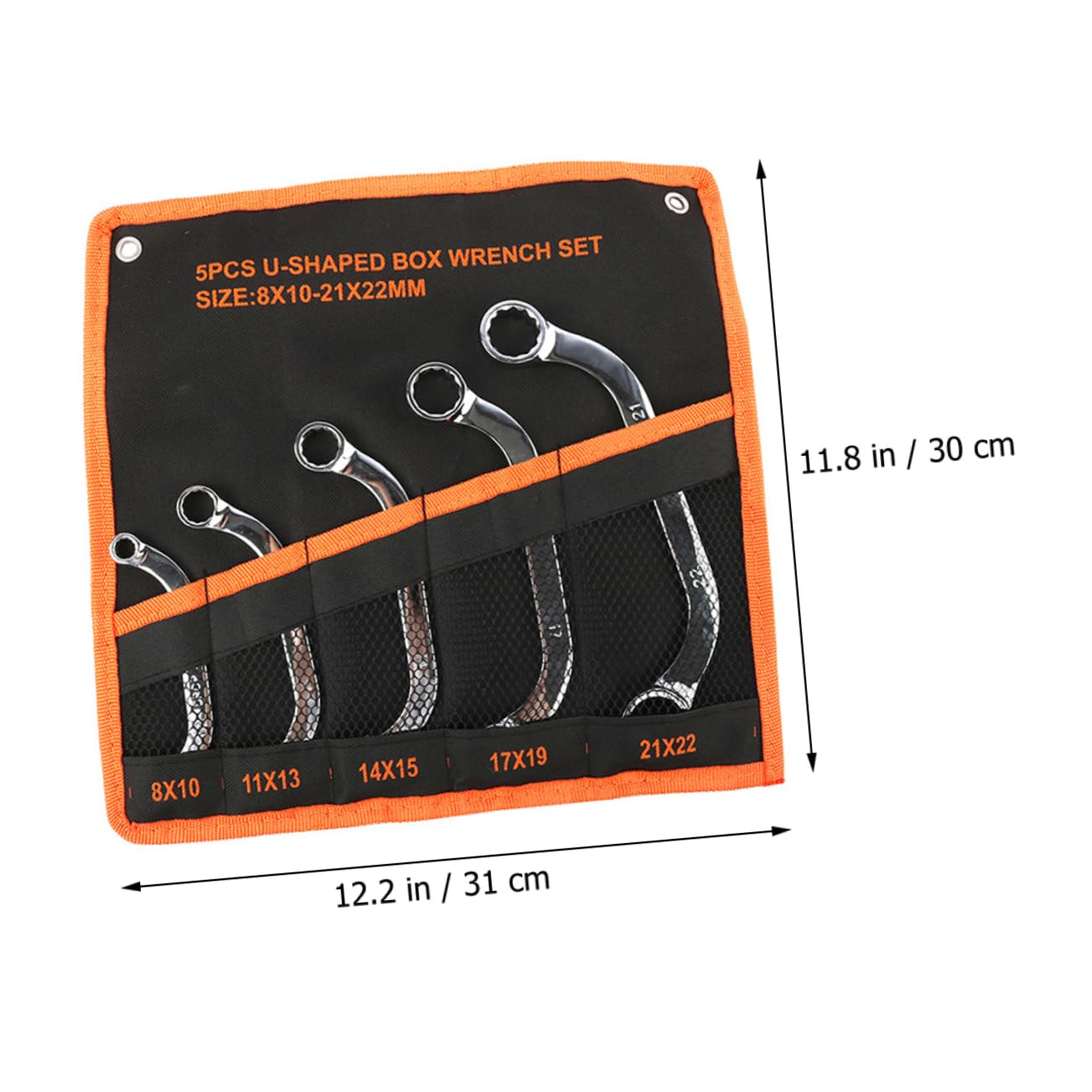 SHINEOFI Coffret de 5 Clés à Douille Multifonction en Acier Chrome-vanadium Argenté Résistantes et Traitées Thermiquement pour Usage Professionnel